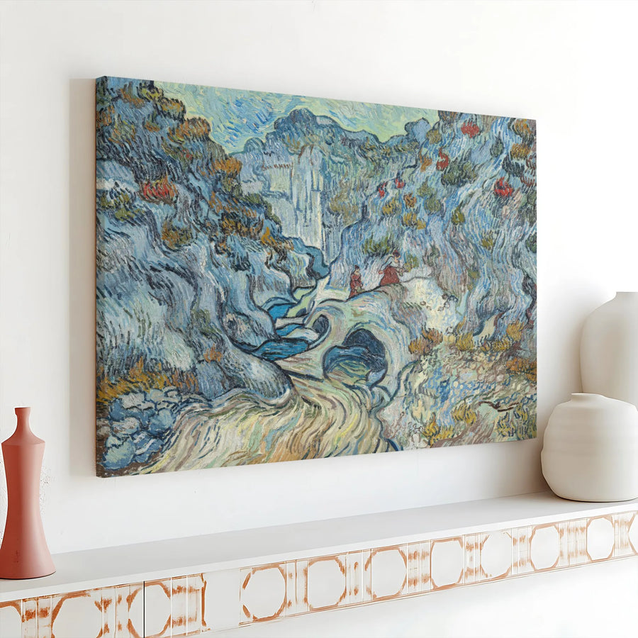 Van Gogh The Ravine Canvas Print | Post-Impressionist Landscape Painting | Fade-Resistant Gallery Wall Art | Collector's Gift for Art Lover