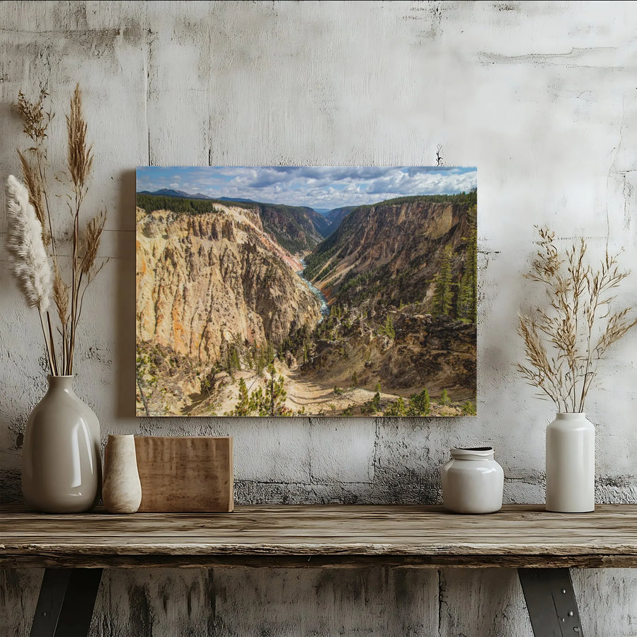Grand Canyon Yellowstone River Canvas Print | Professional Nature Photography Wall Art | 1.25-Inch Gallery Wrap | Premium Decor Gift for Nature Lovers