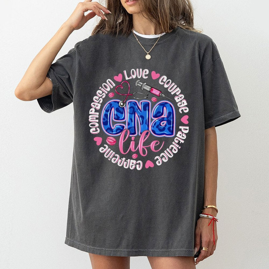 CNA Life T-Shirt | Certified Nursing Assistant Medical Design | 100% Cotton Premium Comfort | Appreciation Gift for Healthcare Workers