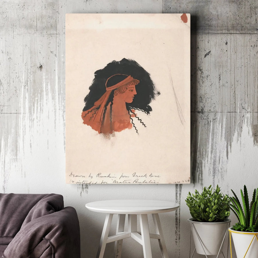 Greek Vase Art Print | John Ruskin Classical Study Canvas | Museum Quality Wall Decor | Educational Gift for History Lovers