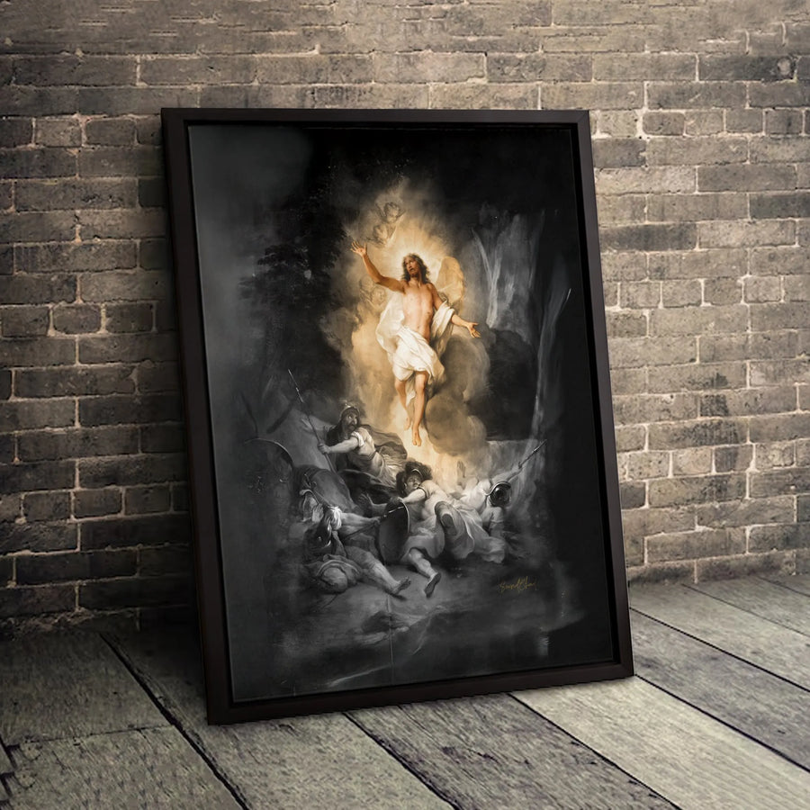 Resurrection Of Jesus Canvas Art | Gallery-Wrapped Religious Wall Decor | Premium Fade-Resistant Print | Christian Home & Office Gift