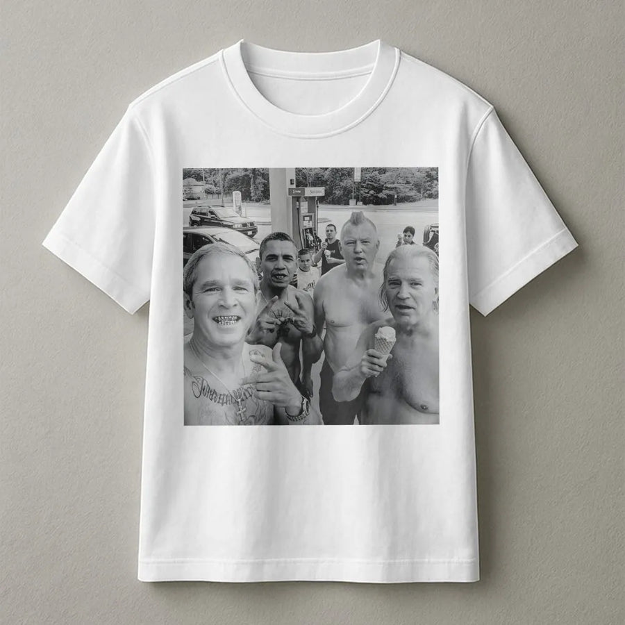 Presidential Meme T-Shirt | Funny Satire Graphic | Premium Cotton Unisex Tee | Trendy Urban Streetwear Gift for Men and Women
