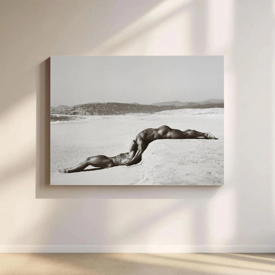 Male Figure Art Canvas Print | Black and White Surreal Photography | Premium Gallery Wrapped Canvas | Modern Wall Decor Gift