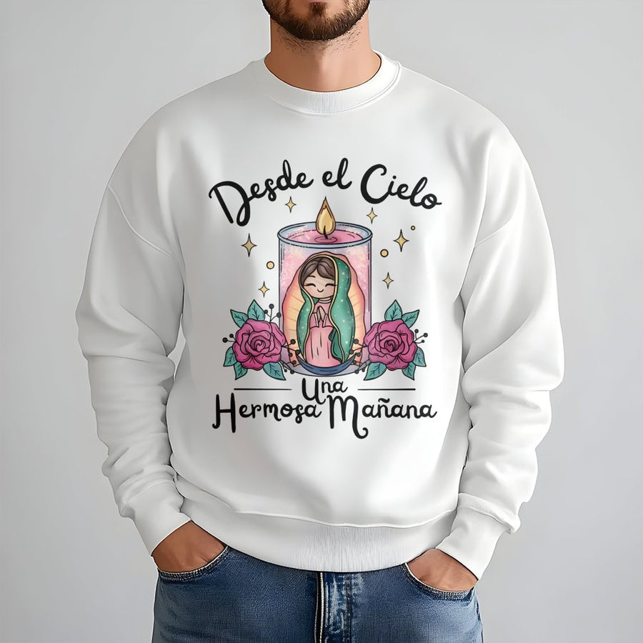 Our Lady of Guadalupe Sweatshirt | Catholic Religious Aesthetic | Premium Cotton Blend Crewneck | Virgen de Guadalupe Gift for Devotees