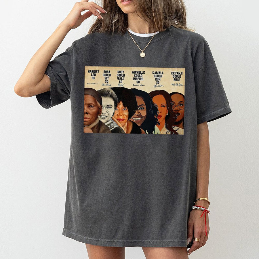 Black History Month T-Shirt | Harriet Tubman Rosa Parks Graphic Print | Premium Soft Cotton | Inspirational Women Empowerment Gift