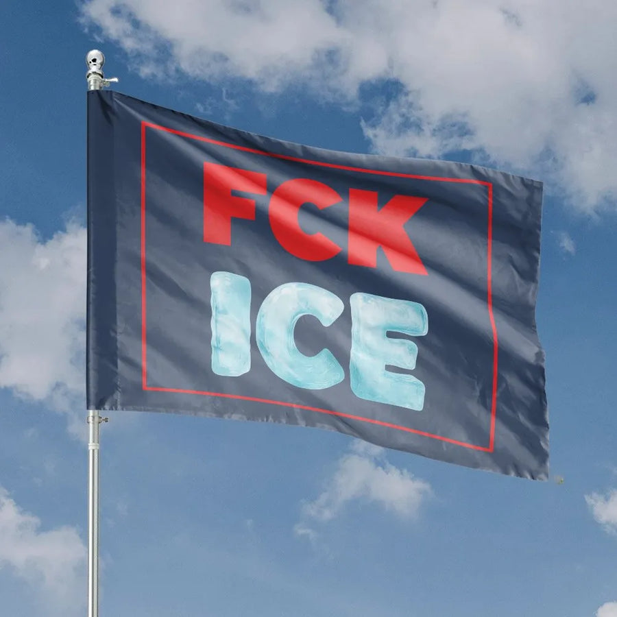 Anti ICE House Flag | Immigrant Rights Protest Banner | Double Sided Polyester | Social Justice Yard Decor Gift