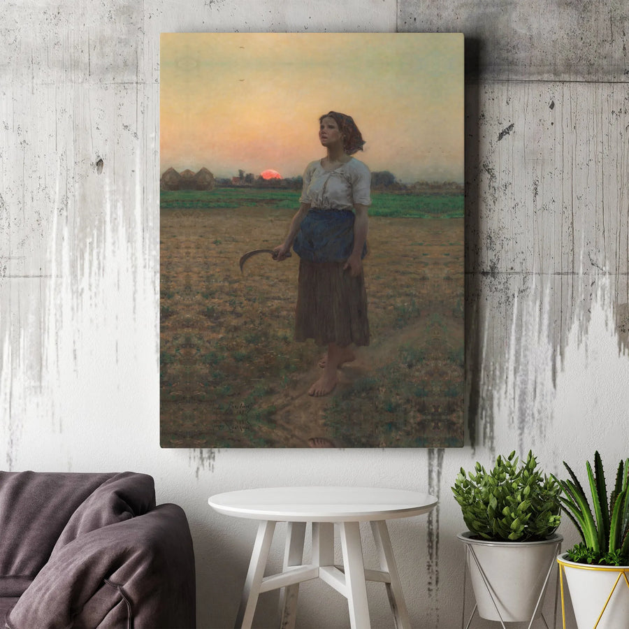 The Song of the Lark Canvas Wall Art | Jules Breton Famous Painting Print | Premium Gallery Quality Reproduction | Classic French Country Home Decor Gift