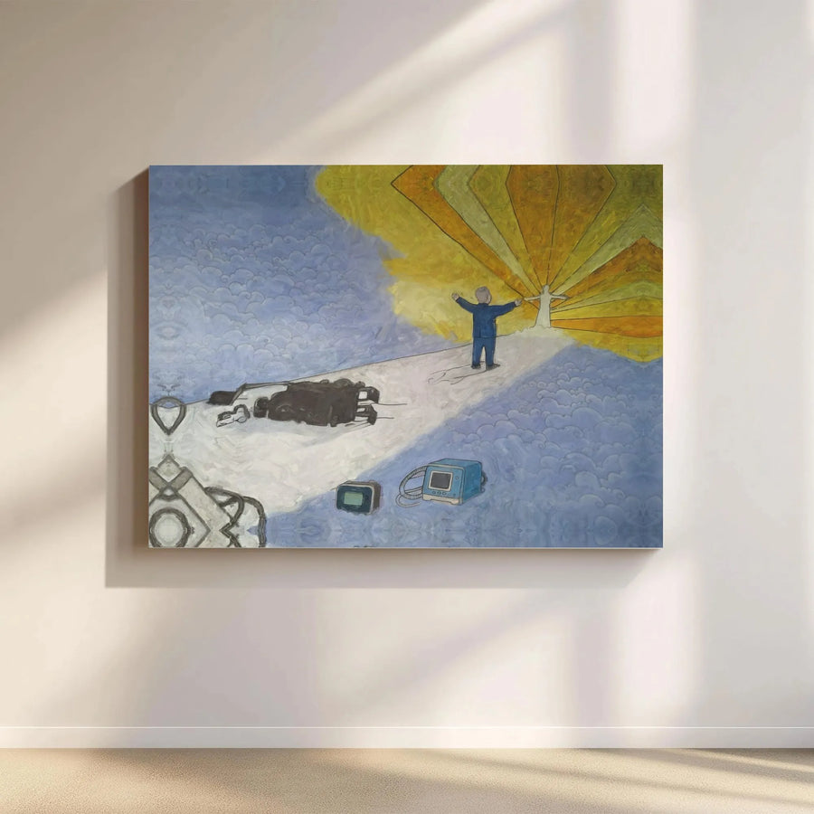 Spiritual Journey Wall Art | Light Being Awakening Canvas Print | Premium Gallery-Wrapped Decor | Religious & Inspirational Gift