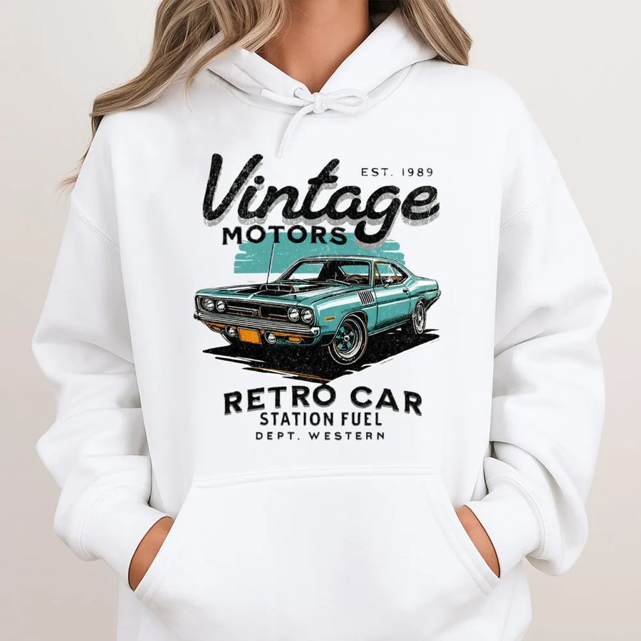 Vintage Muscle Car Hoodie | Retro 1989 Automotive Graphic | Premium Soft Unisex Pullover | Perfect Gift For Car Enthusiasts And Gearheads