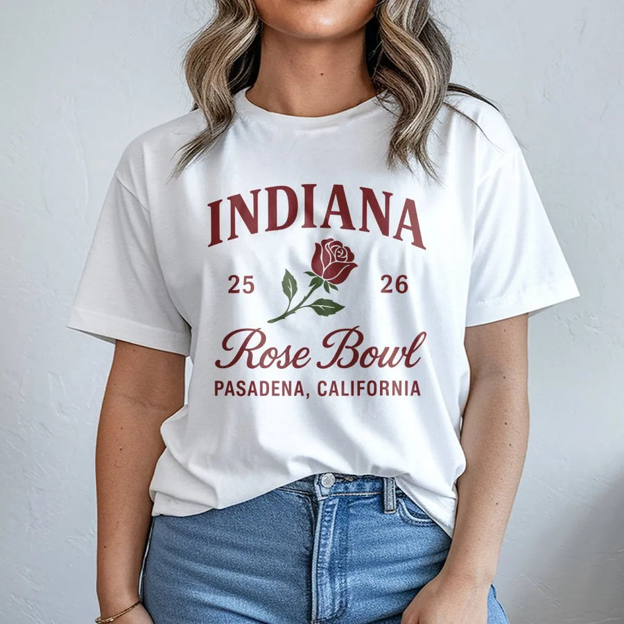 Rose Bowl Indiana 2025 2026, Vintage Rose Football T-Shirt