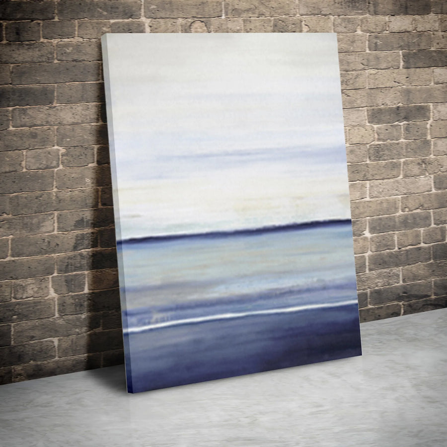 Abstract Ocean Canvas Wall Art | Serene Coastal Painting Print | Premium Thick Gallery Wrap Canvas | Modern Home & Office Decor Gift