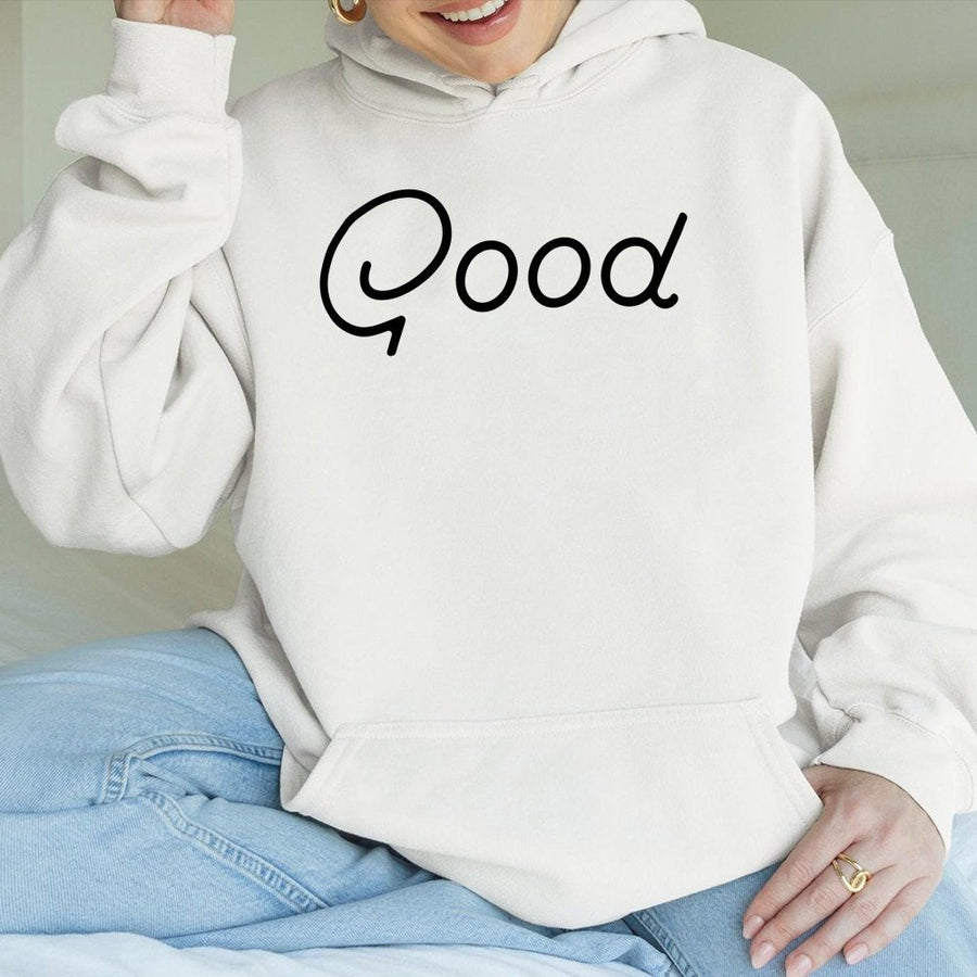 Good Golf Hoodie | Minimalist Graphic Lettering | Soft Cotton-Polyester Blend | Trendy Unisex Gift for Golf Lovers