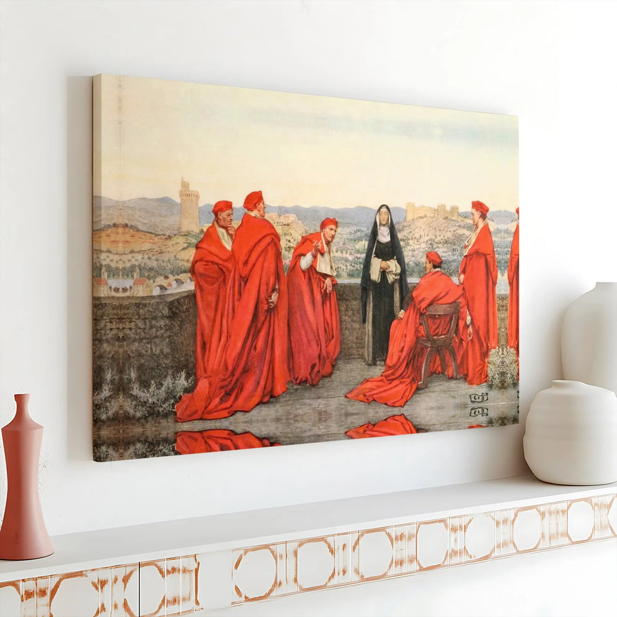 The Forerunner Canvas Print | Eleanor Fortescue-Brickdale Fine Art | 1.25 Inch Gallery Wrap | Religious History Decor for Art Collectors