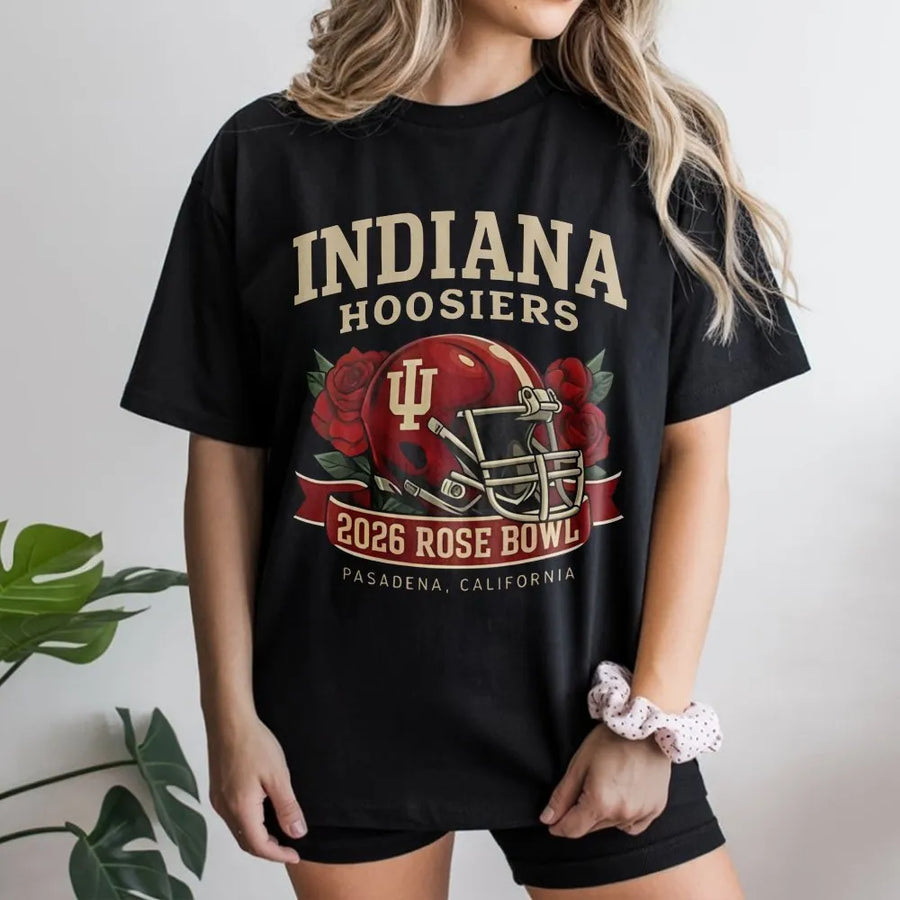 Indiana Rose Bowl Helmet T-Shirt, 2026 Pasadena Football T-Shirt, Unisex Football Appreal Womenswear Menswear Top