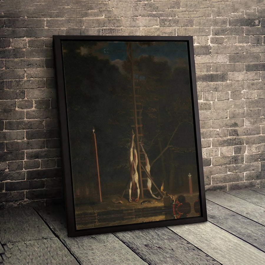 Gothic Horror Wall Art Canvas | Dark Surreal Macabre Painting Print | Premium Gallery-Wrapped Decor | Gift for Dark Academia Aesthetic Lovers