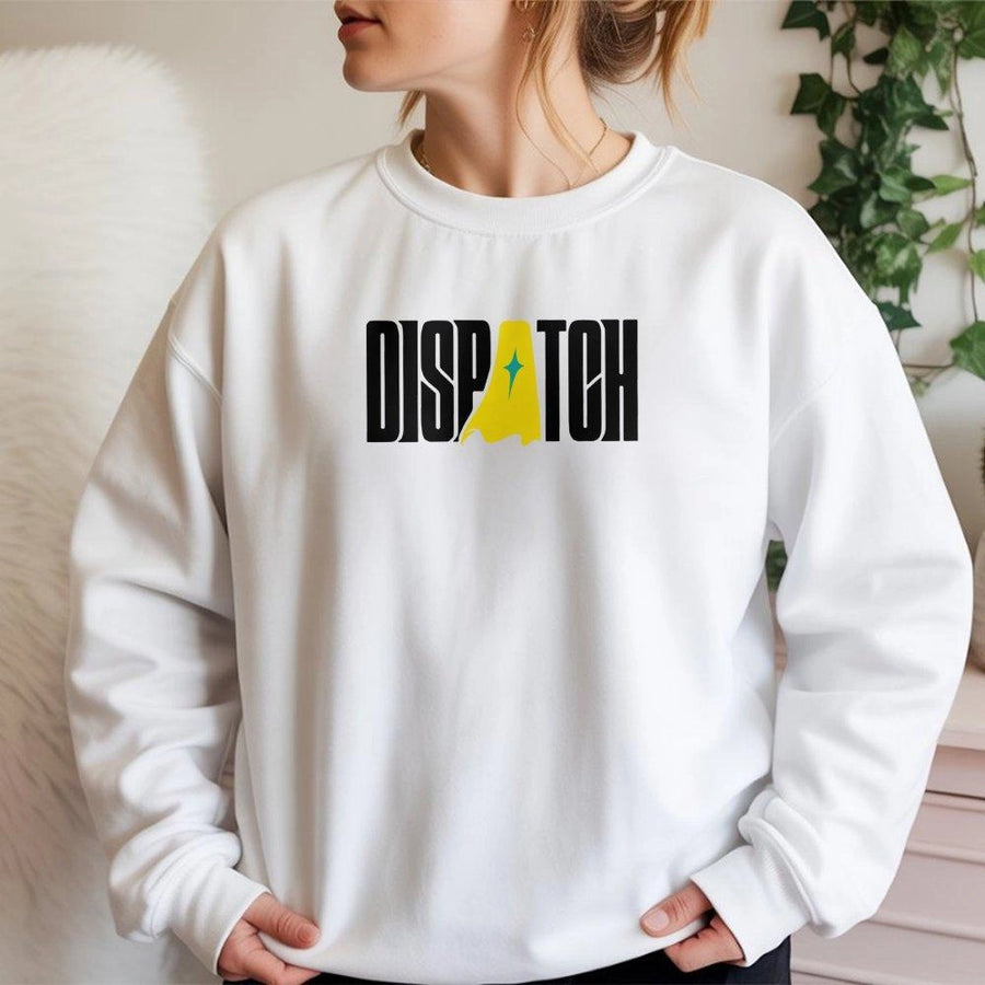 Dispatch Graphic Sweatshirt | Superhero Team Character Print | Premium Cotton Blend Crewneck | Unisex Fan Gift for Adults