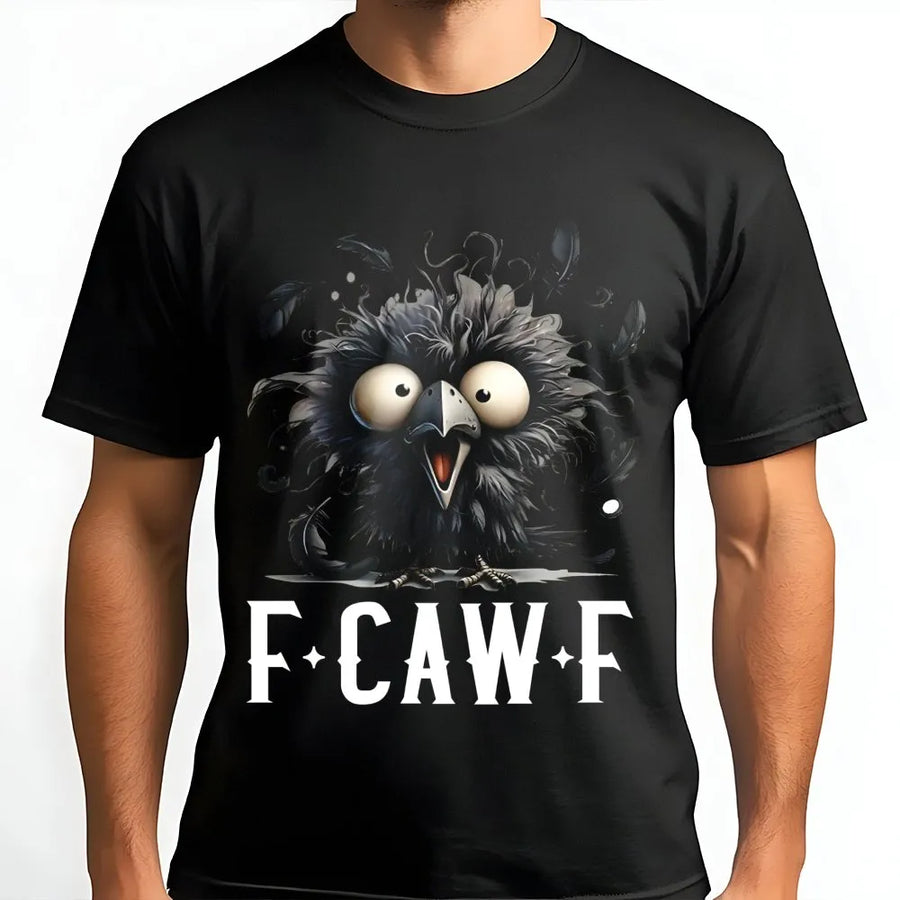 Funny Chicken T-Shirt | F-Caw-F Sarcastic Bird Graphic | Premium Soft Cotton Tee | Gift for Farm Animal Lover & Poultry Fan