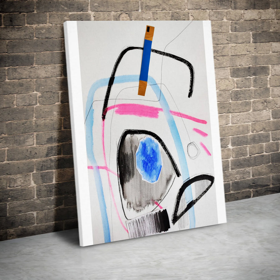 Abstract Canvas Wall Art | Bold Expressionist Painting Print | Premium Gallery Wrap Canvas | Modern Living Room & Office Decor