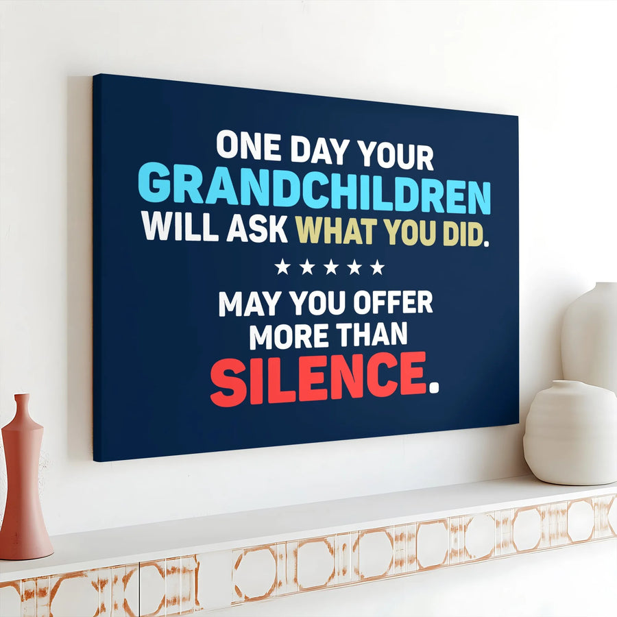 Inspirational Quote Canvas Wall Art | 'What You Did' Legacy Quote | Premium Gallery Wrap Print | Thoughtful Gift for Activists & History Buffs