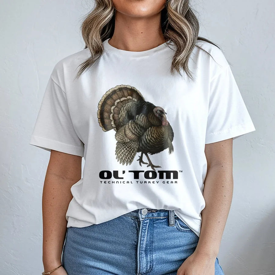 Turkey Hunting T-Shirt | Strutting Gobbler Graphic | 100% Soft Cotton | Premium Gift for Outdoorsmen and Wildlife Enthusiasts