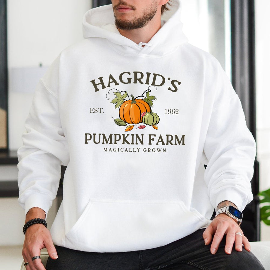 Pumpkin Farm Hoodie | Magically Grown Fall Sweatshirt | Premium Cotton Blend | Gift for Fantasy Lovers and Book Fans