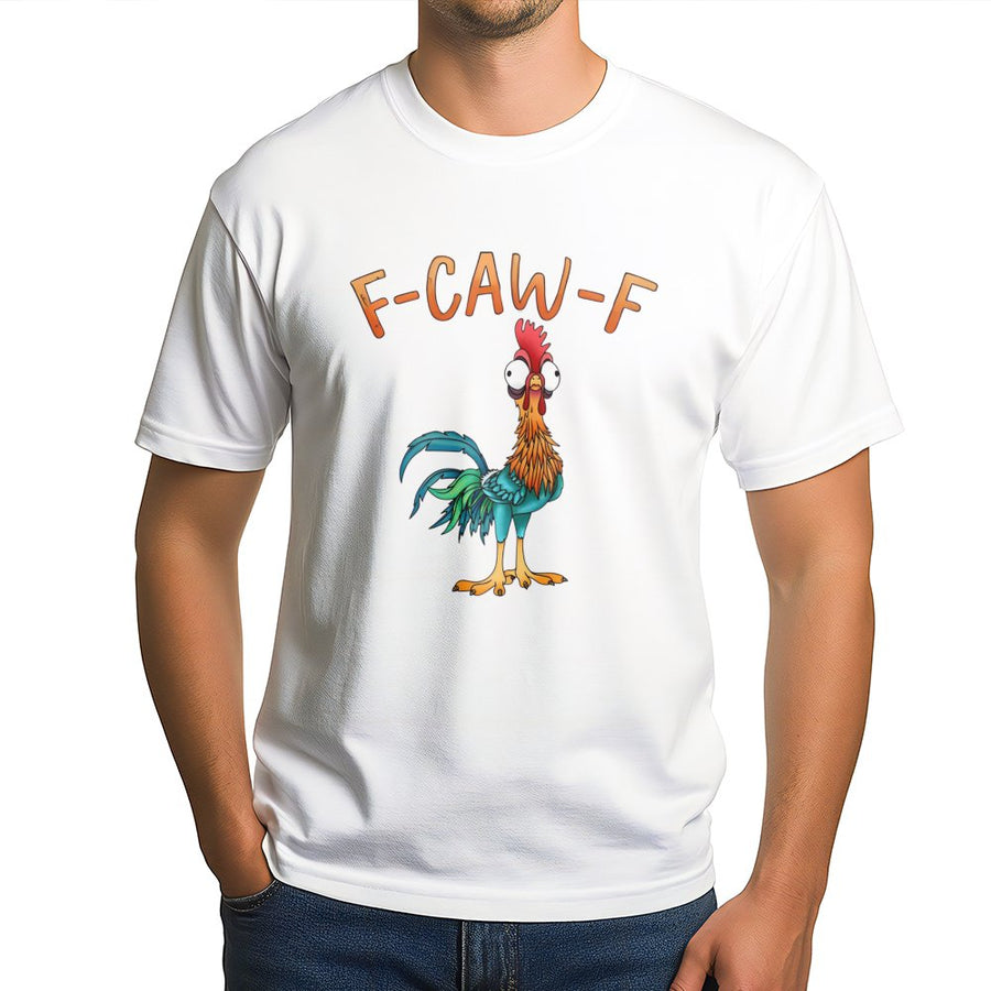 Funny Chicken T-Shirt | Cartoon Rooster Graphic | 100% Cotton Premium Tee | Quirky Gift for Bird Lovers and Farm Life Enthusiasts
