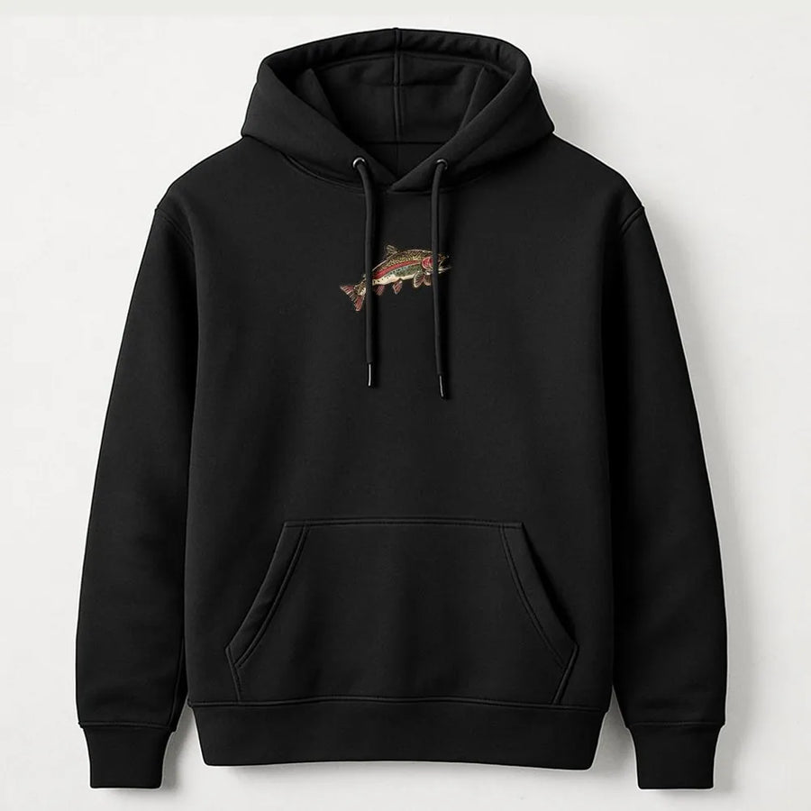 Rainbow Trout Hoodie | Vintage Fish Illustration | Soft Cotton Blend | Premium Gift for Fisherman and Anglers