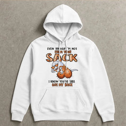 Stepdad Funny Hoodie | Not From Your Sack Gift | Premium Cotton Blend Graphic Sweatshirt | Funny Bonus Dad Father's Day 2026 Present