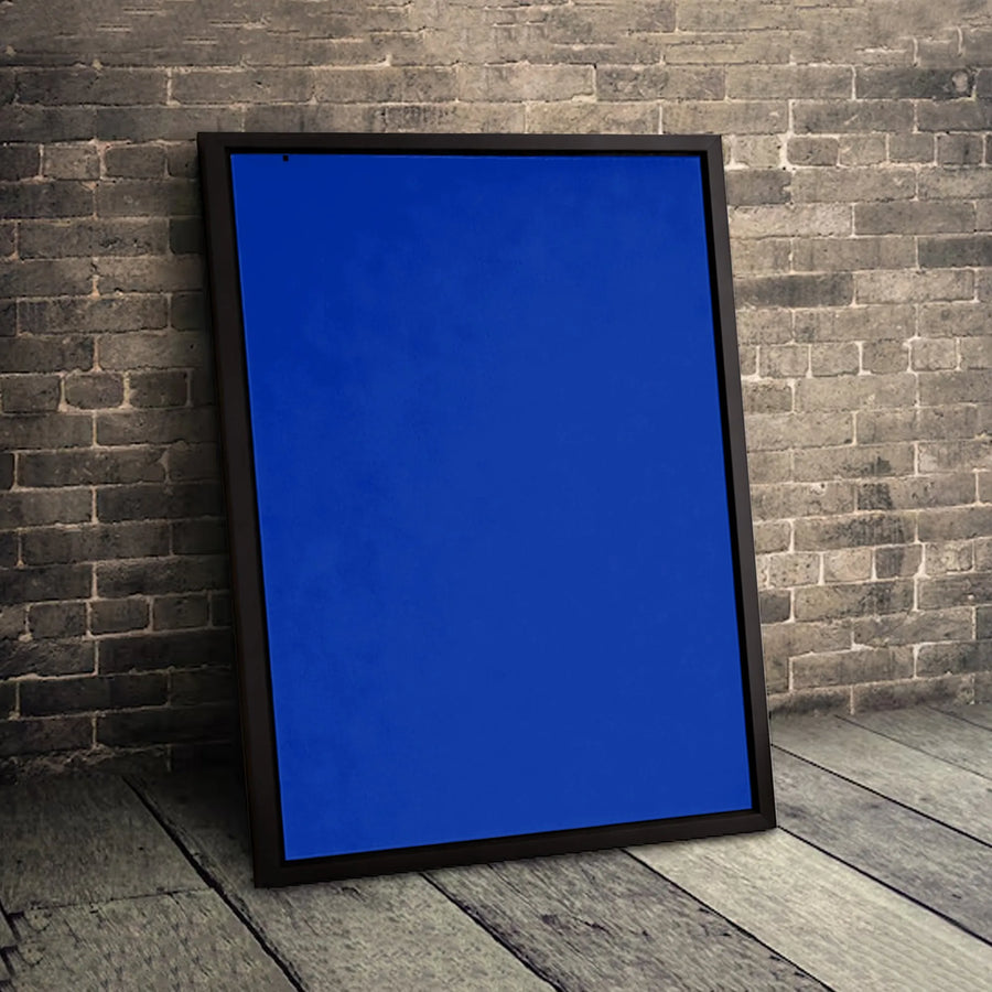 Solid Royal Blue Canvas Print | Minimalist Modern Wall Art | 1.25 Inch Gallery Wrap | Premium Decor For Living Room And Office