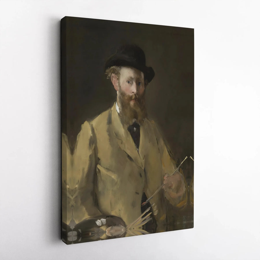 Manet Self Portrait Canvas Print | Impressionist Art Reproduction | Gallery Wrapped Premium Canvas | Collector's Gift for Art History Lover