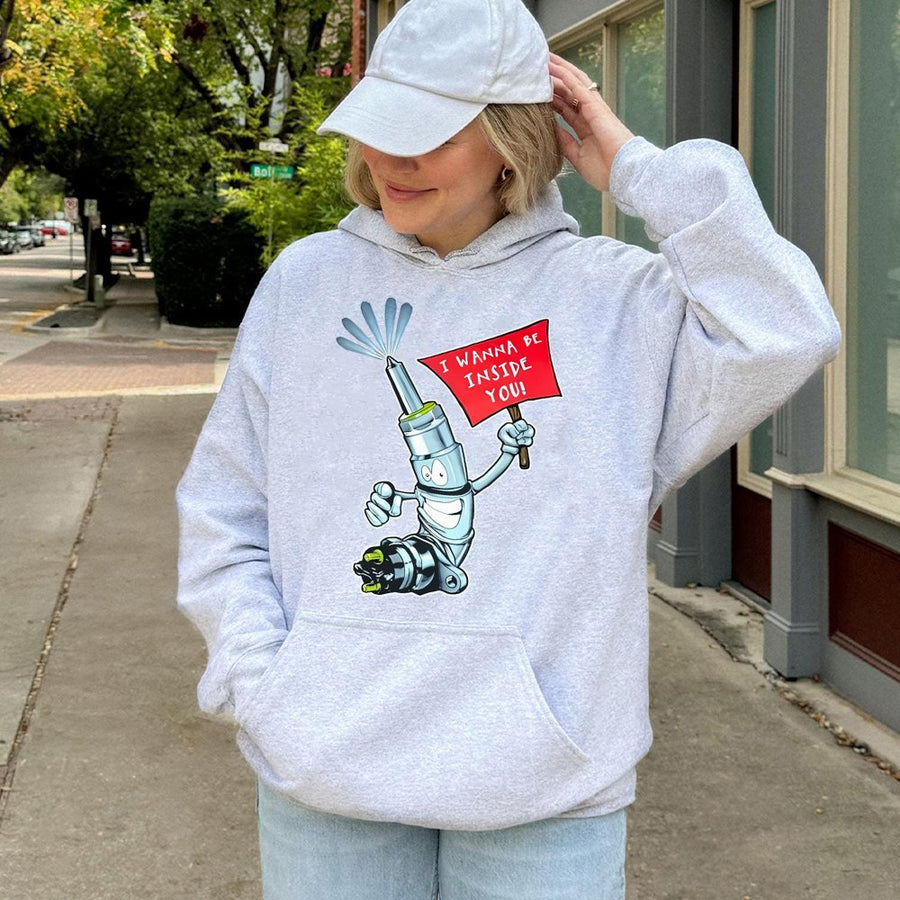 Fuel Injector Hoodie | Funny Car Mechanic Graphic Print | Premium Cotton Blend | Gift For Auto Enthusiasts and Gearheads