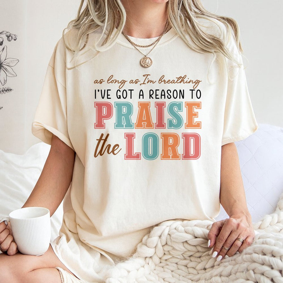 Praise The Lord T-Shirt | Retro Aesthetic Faith Graphic | Premium Soft Cotton | Christian Gift For Men Women