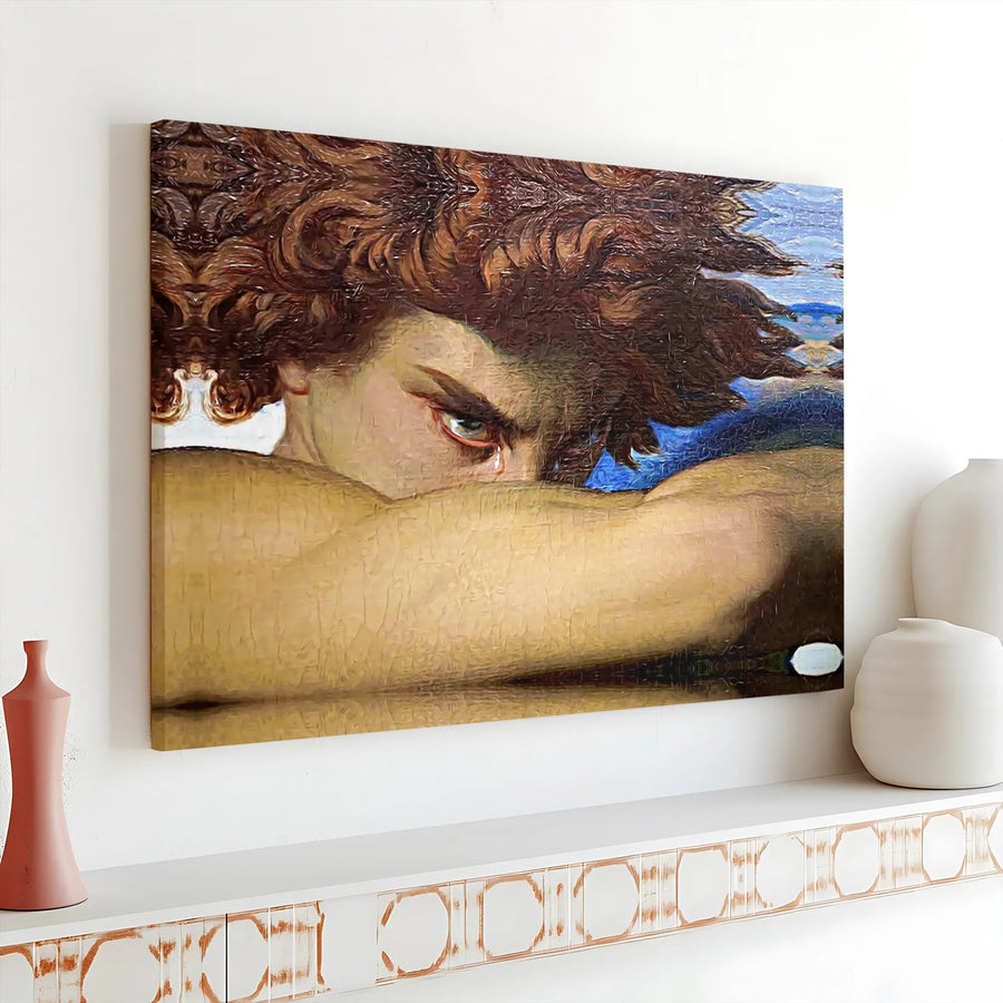 Fallen Angel Canvas Wall Art | Alexandre Cabanel Painting Reproduction | Premium Matte Canvas | Dark Academia Home Decor Gift