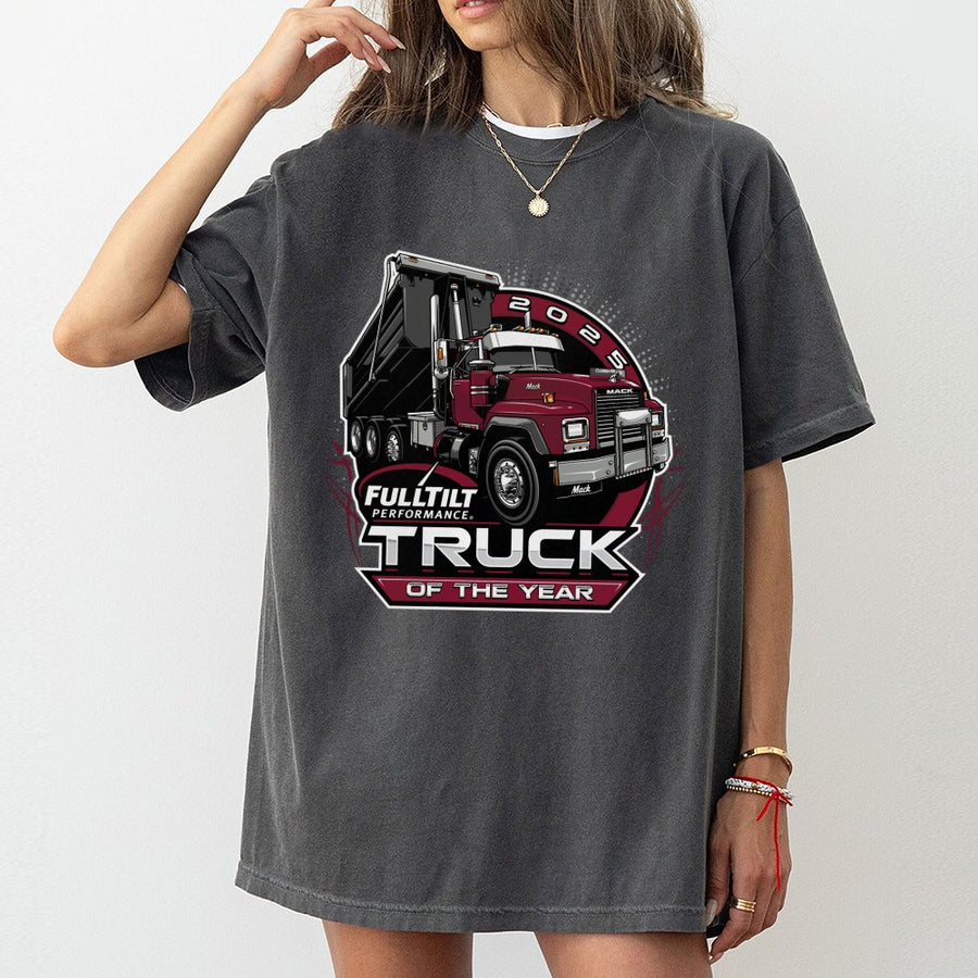 Mack Dump Truck Bold Fulltilt 2025 Design, Trucking Lifestyle T-Shirt, Diesel Power Gear, Unisex Trendy Mensw