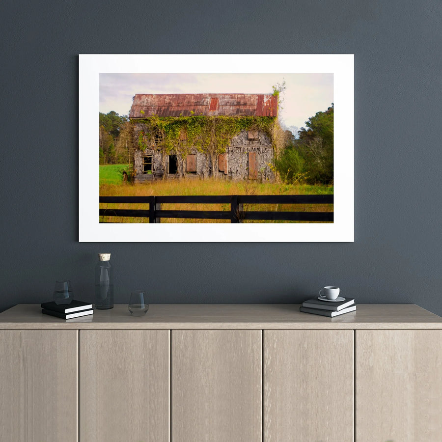 Rustic Barn Wall Art | Abandoned Farmhouse Canvas Print | Premium Gallery Wrap Decor | Farmhouse Aesthetic Gift for Home or Office