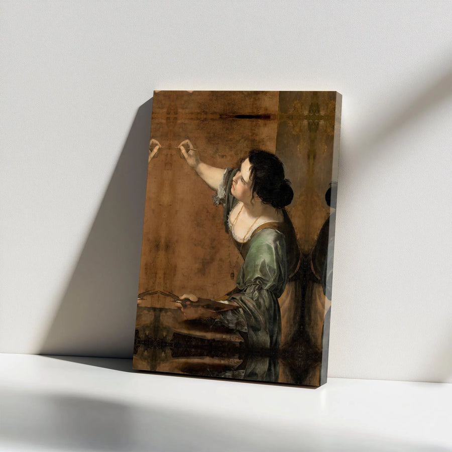 Artemisia Gentileschi Self-Portrait Canvas Print | Allegory of Painting Classic Art | 1.25" Premium Gallery Wrap | Fine Art Gift for Art Lovers