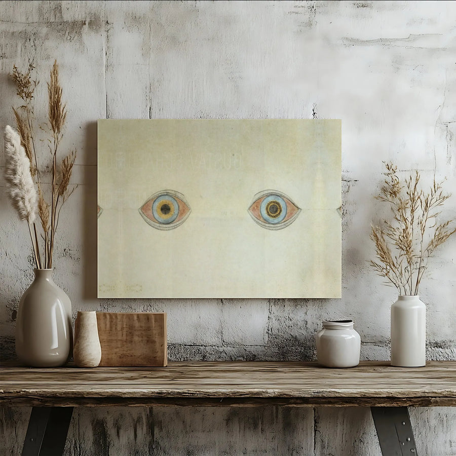 Vintage Anatomical Eye Chart Canvas | Gustav Schweiger Medical Art Print | Premium 1.25" Gallery Wrap | Unique Office & Home Decor Wall Art