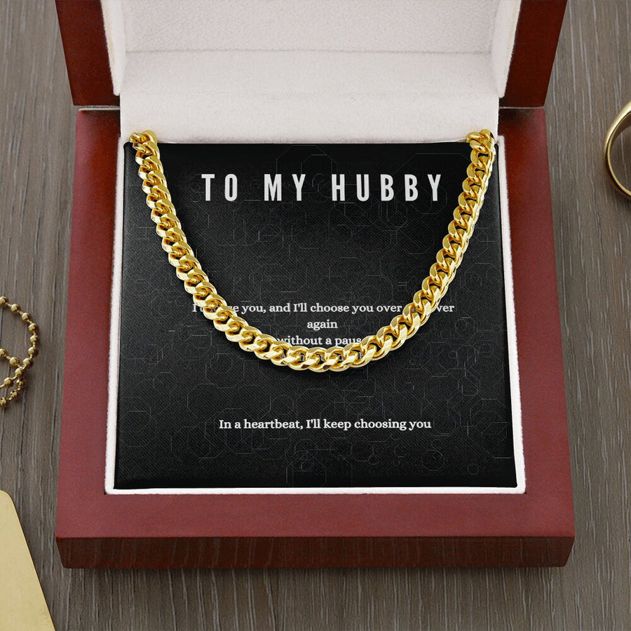 Chain Necklace for Husband.