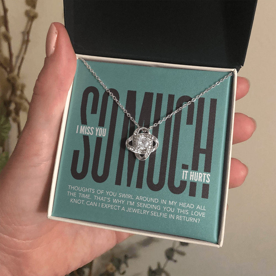Long Distance Love Gift - Love Knot Necklace