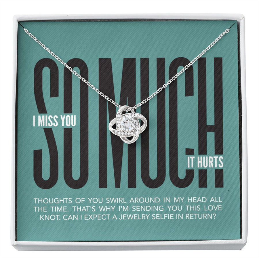 Long Distance Love Gift - Love Knot Necklace