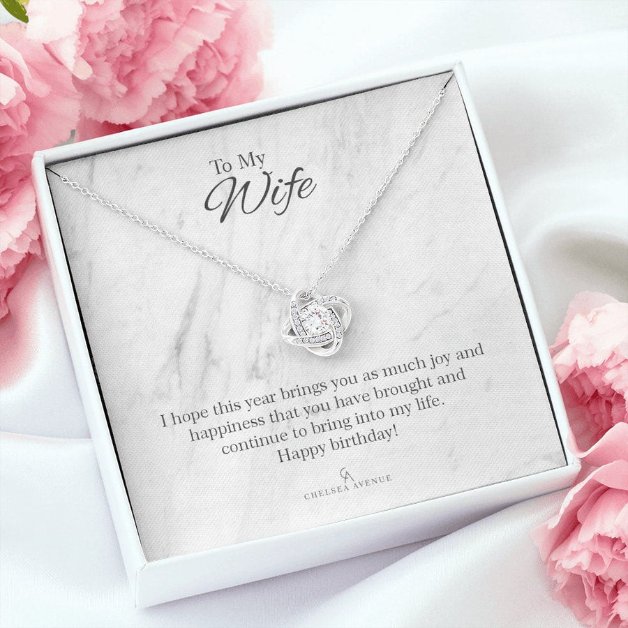 To Wife From Husband - Birthday Necklace