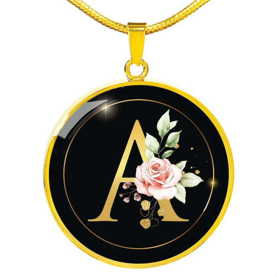 Initial Necklace, Gold, For Mom, Gold Necklace, A Initial Necklace, Initial A Necklace, Layered Necklace, Military Mom, Police Mom