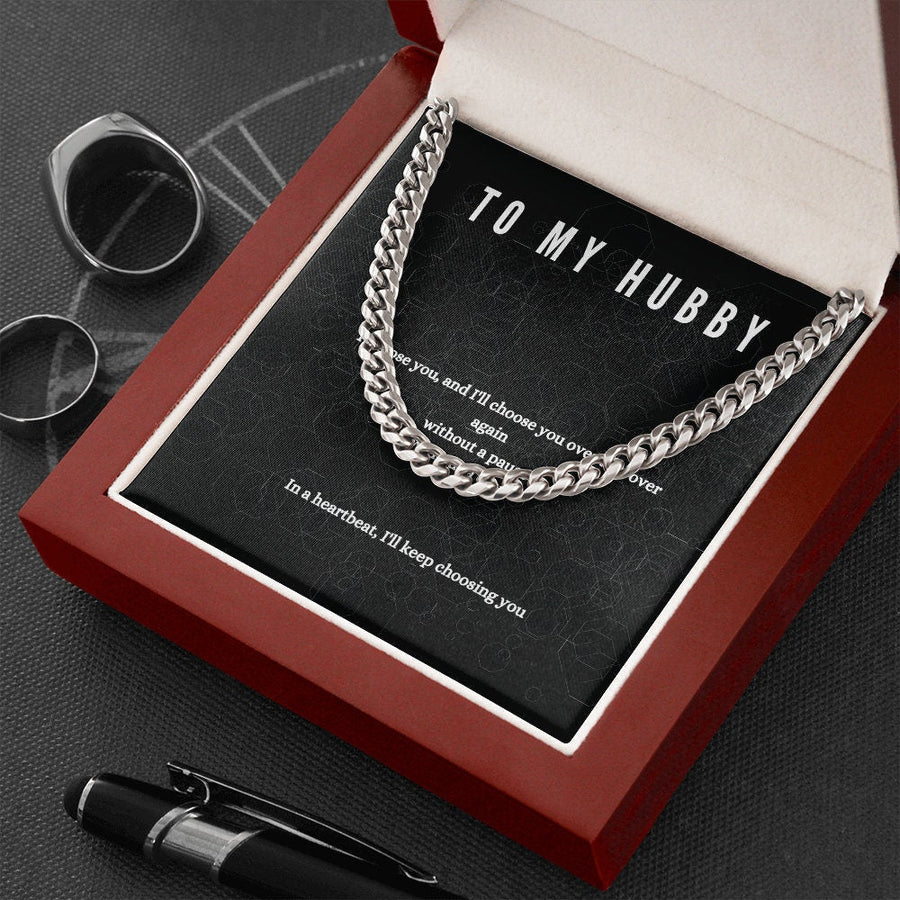Chain Necklace for Husband.
