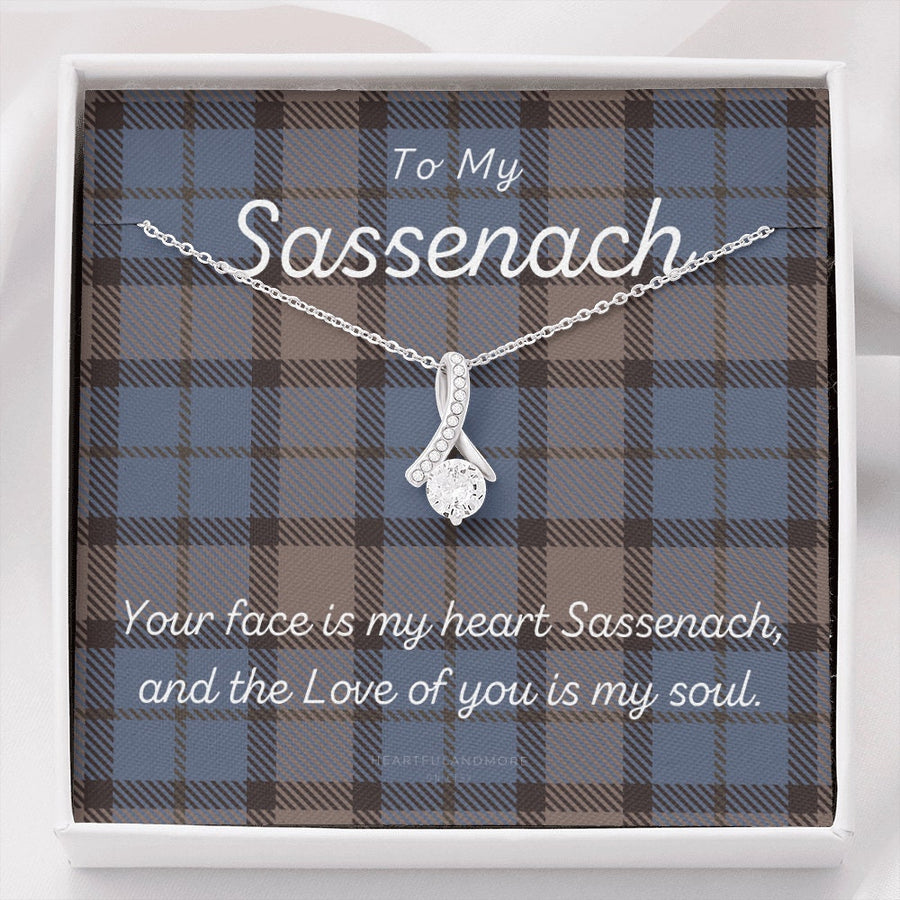 To My Sassenach, Outlander Gift, Valentine Day Gift for Her, Outlander Jewelry, Outlander Gift For Wife, Outlander Charm, Outlander Necklace