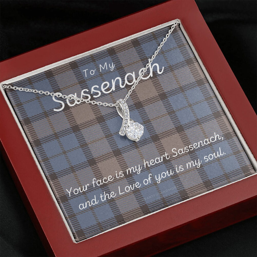 To My Sassenach, Outlander Gift, Valentine Day Gift for Her, Outlander Jewelry, Outlander Gift For Wife, Outlander Charm, Outlander Necklace