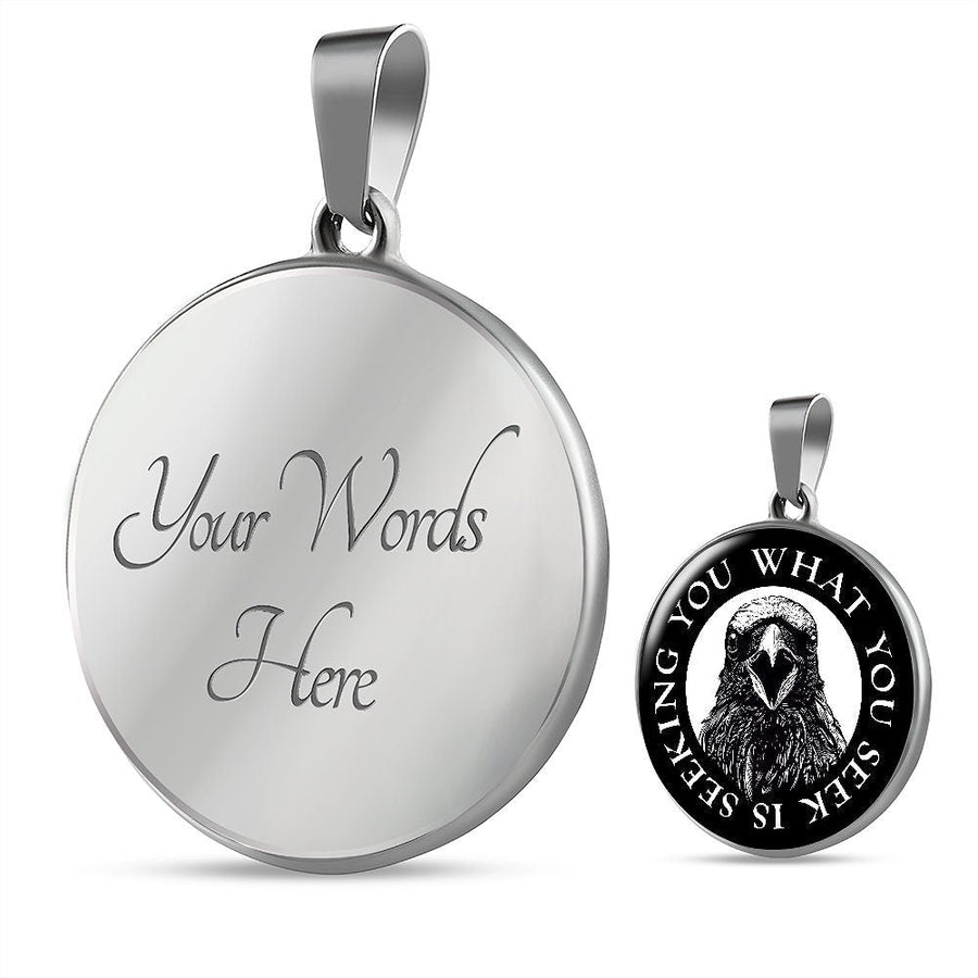 Raven Necklace, Dark Academia Jewelry, Witches Pendant