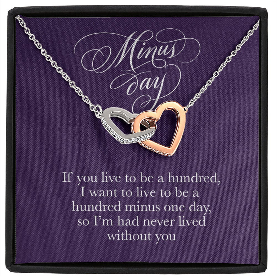 Necklace with Romantic Card -Valentines Day / Anniversary / Birthday Gift for Her