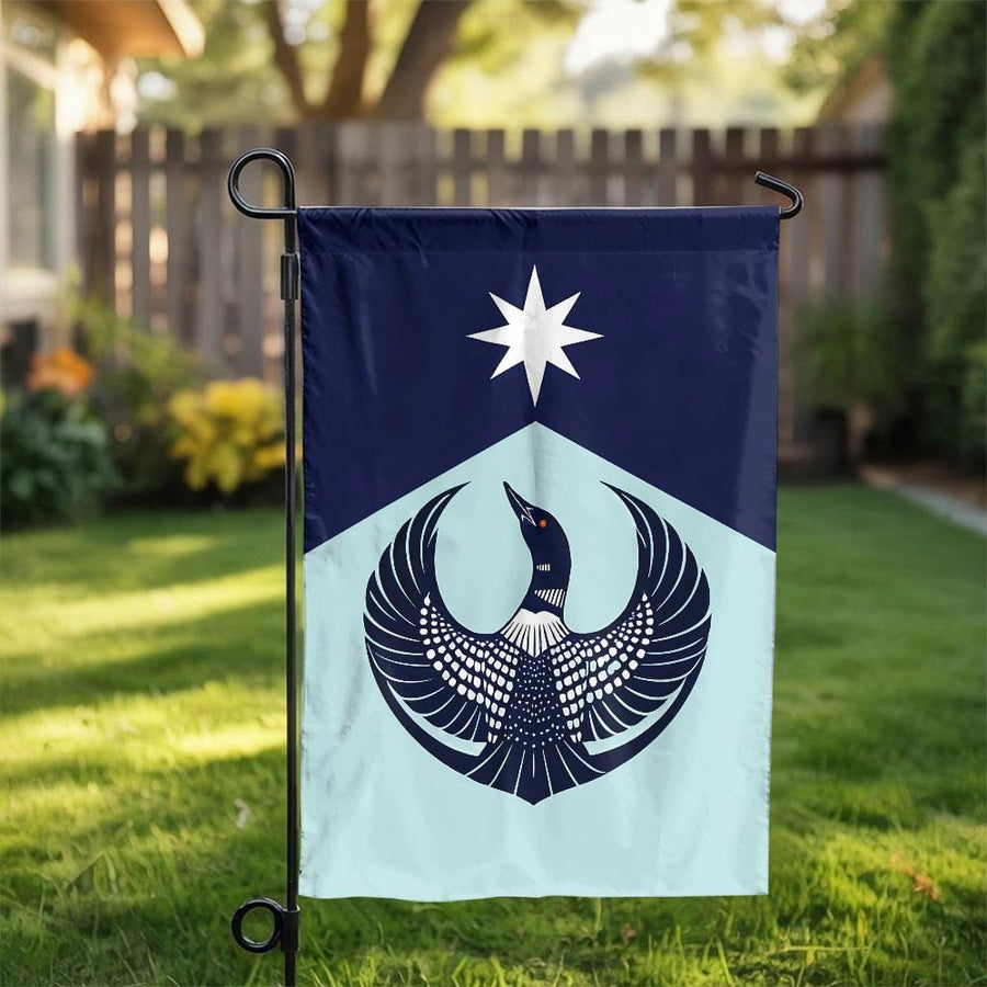 New Minnesota State Flag | Loon & North Star Garden Flag | Double Sided Polyester | Premium Outdoor Yard Decor & Patriotic Gift