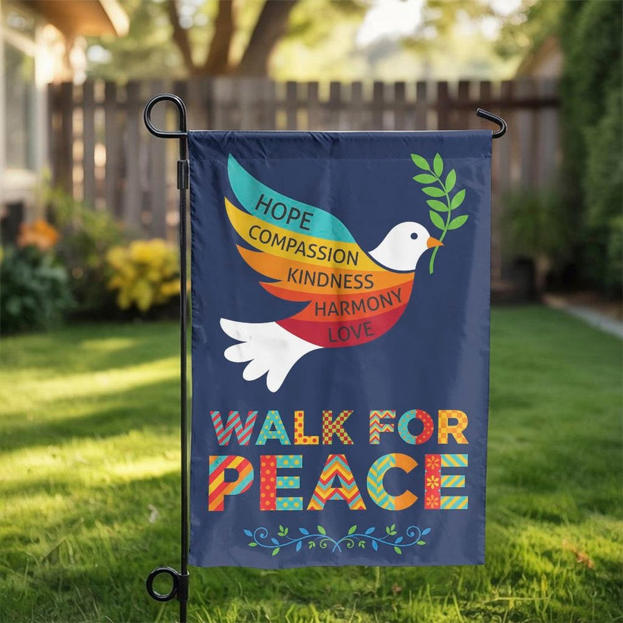 Peace Dove Garden Flag | Inspirational Olive Branch & Kindness Design | Weather Resistant Double Sided Polyester | Premium Outdoor Welcome Decor