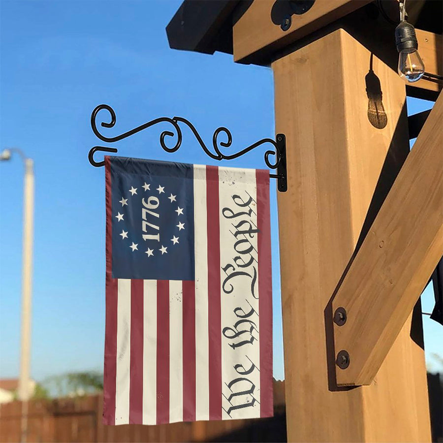 We The People Garden Flag | Vintage 1776 Betsy Ross Design | Double Sided Weatherproof Polyester | Patriotic Yard Decor Gift for 250th Anniversary